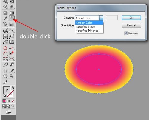 آموزش Blen tool در ایلوستریتور